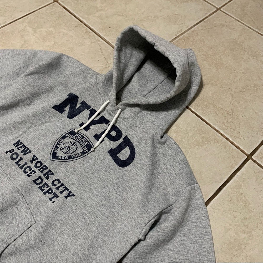 Vintage NYPD Hoodie New York City Police Department M Sweatshirt Y2K 2002
